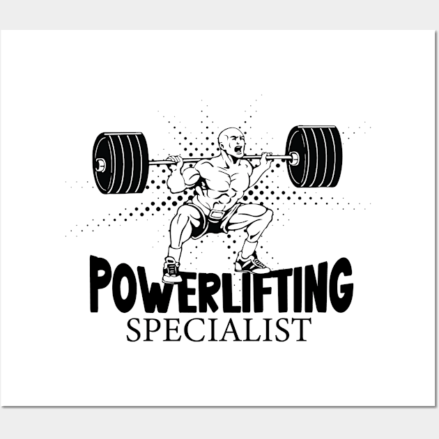 Powerlifting Specialist Wall Art by wiswisna